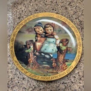 MJ Hummel Sisters collectible plate.